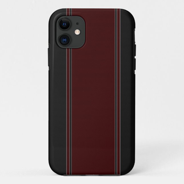Red & Black Carbon Fiber iPhone 5 Case (Back)