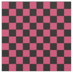 Red &amp; Black Checkerboard Fabric