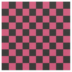 Red & Black Checkerboard Fabric