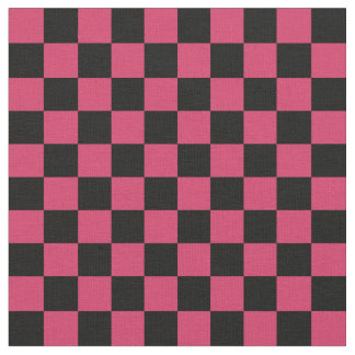 Red & Black Checkerboard Fabric
