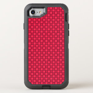 Red Black Checkerboard OtterBox Defender iPhone SE/8/7 Case