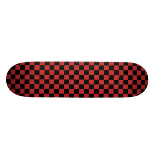 Red & Black Checkerboard Skateboard Deck
