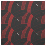 red/black chic contemporary chevrons fabric