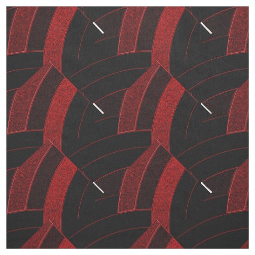 red/black chic contemporary chevrons fabric