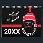Red Black Christmas Holiday Party Calendar<br><div class="desc">Red Black Christmas Holiday Party Calendar.</div>