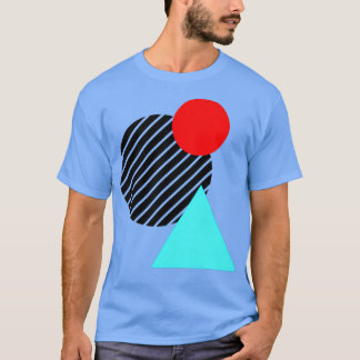 Red Black Cyan T-Shirt