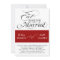 Red Black Eat, Drink, Be Married Wedding Invite