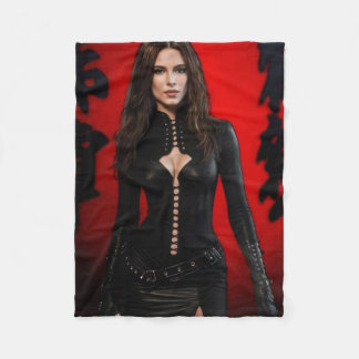 Red Black fleece blanket