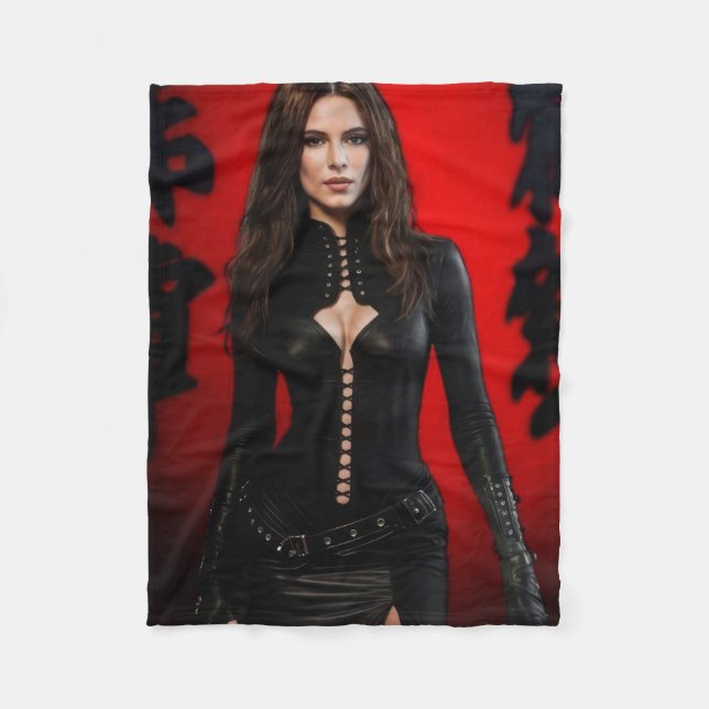 Red Black fleece blanket (Front)