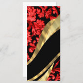 Red & black floral damask (Front/Back)