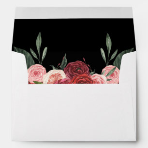 Red & Black Floral Envelope 2