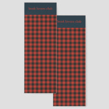 Red Black Gingham Abstract Retro Buffalo Plaid