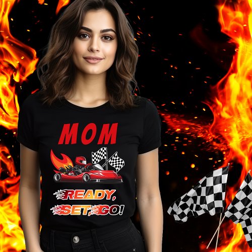 Red  Black Go Kart Racing Birthday T_Shirt