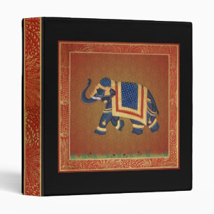 red black gold Elephant Binder