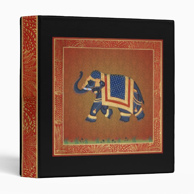 red black gold Elephant Binder (Front/Spine)