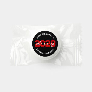 Red & Black Graduation Class of ANY YEAR Life Saver® Mints