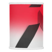 RED BLACK GRAY AND WHITE ABSTRACT LAMP SHADE (Left)