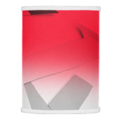 RED BLACK GRAY AND WHITE ABSTRACT LAMP SHADE (Right)