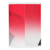 RED BLACK GRAY AND WHITE ABSTRACT LAMP SHADE (Back)