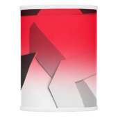 RED BLACK GRAY AND WHITE ABSTRACT LAMP SHADE (Front)