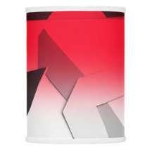RED BLACK GRAY AND WHITE ABSTRACT LAMP SHADE