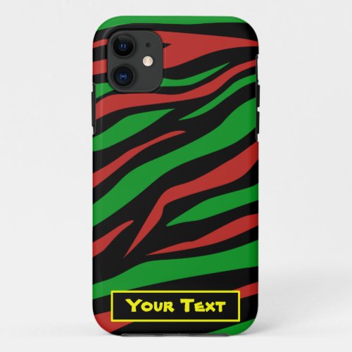 Red Black Green _ A Tribe Called Quest Theme iPhone 11 Case