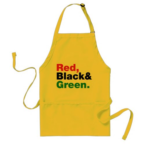 Red Black  Green Adult Apron