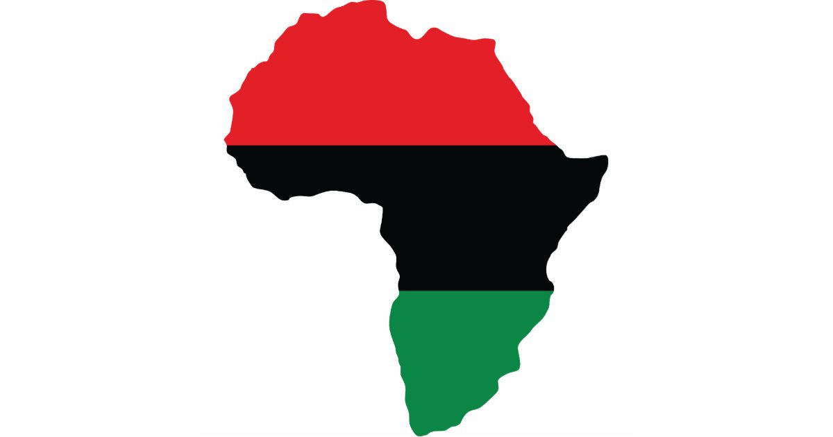 Red, Black & Green Africa Flag Cutout | Zazzle