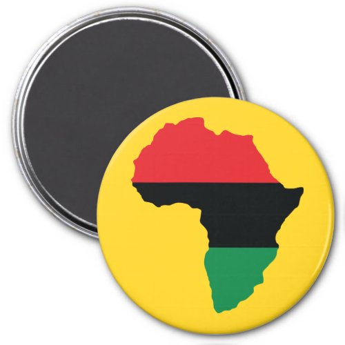Red Black  Green Africa Flag Magnet