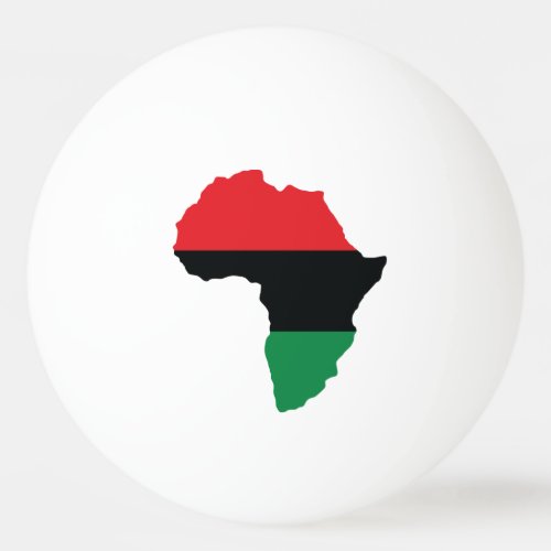 Red Black  Green Africa Flag Ping Pong Ball