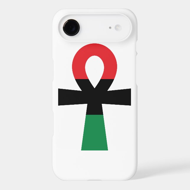 Red, Black & Green Ankh Case-Mate iPhone Case (Back)
