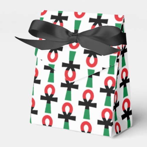Red Black  Green Ankh Favor Boxes