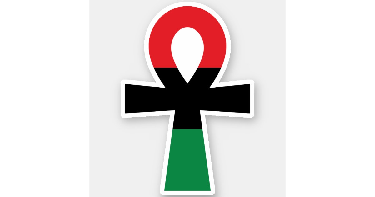 Ankh.The 3 Pan-African colors on the flag represent: RED: the blood that un...