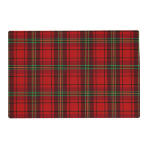 Red Black Green Cozy Plaids Placemat