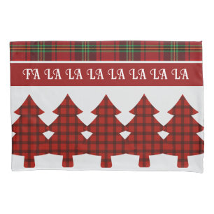 Red Black Green Cozy Tartan Pillow Case
