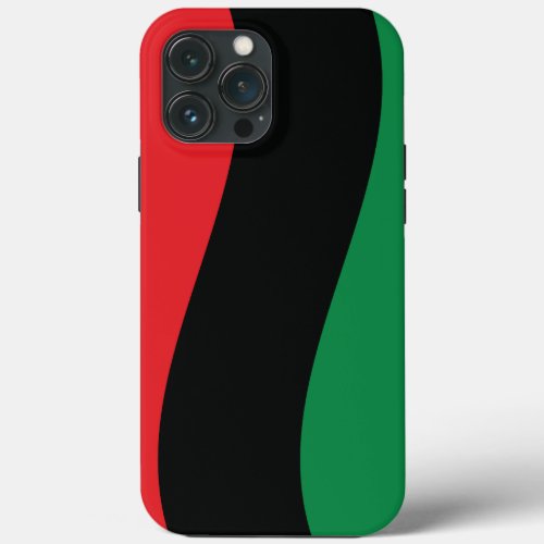 Red Black  Green Flag iPhone 13 Pro Max Case