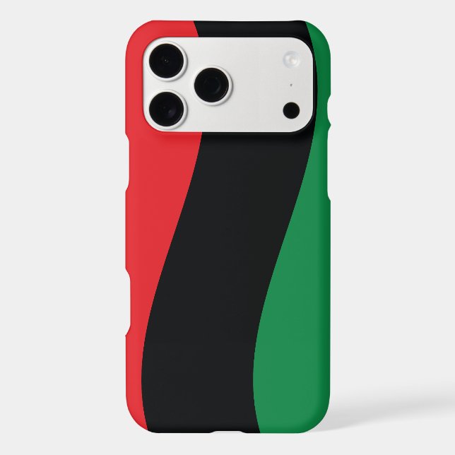 Red, Black & Green Flag Case-Mate iPhone Case (Back)