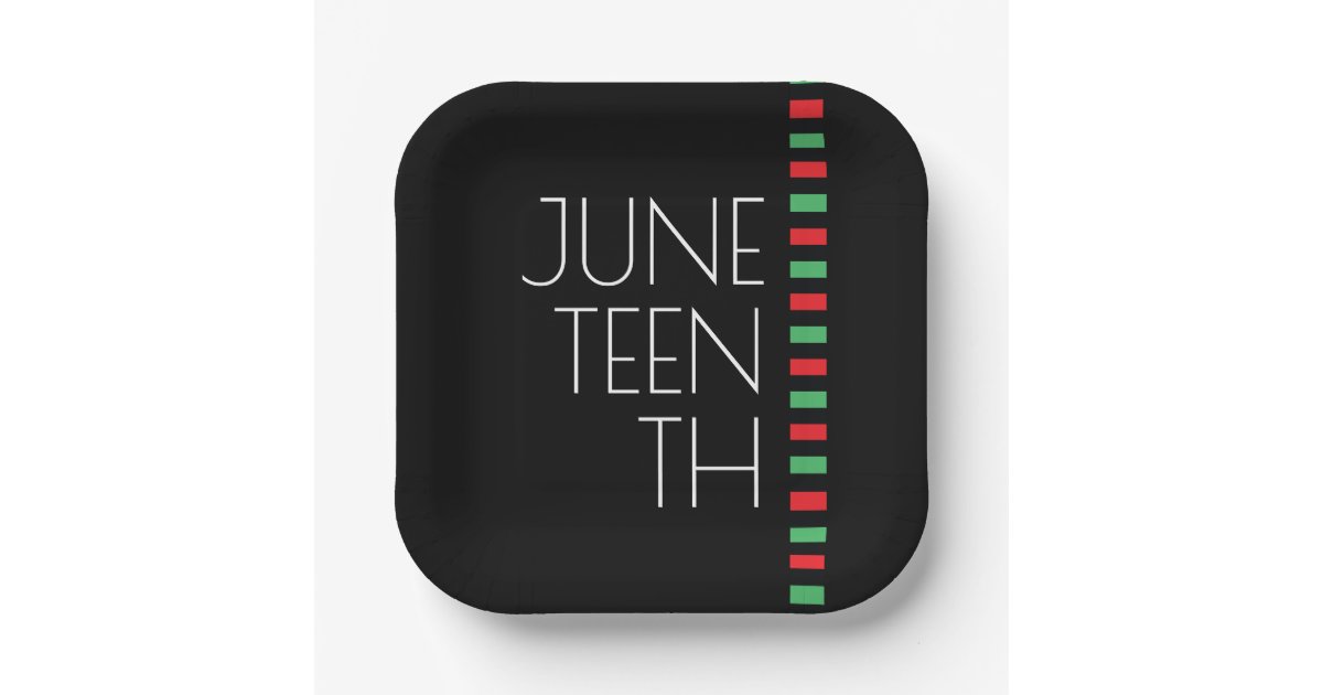 Red Black Green Paper Plates Zazzle