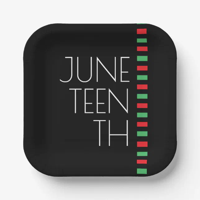 Red Black Green Paper Plates Zazzle