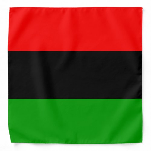 Red, Black, Green Pan African Flag Bandana