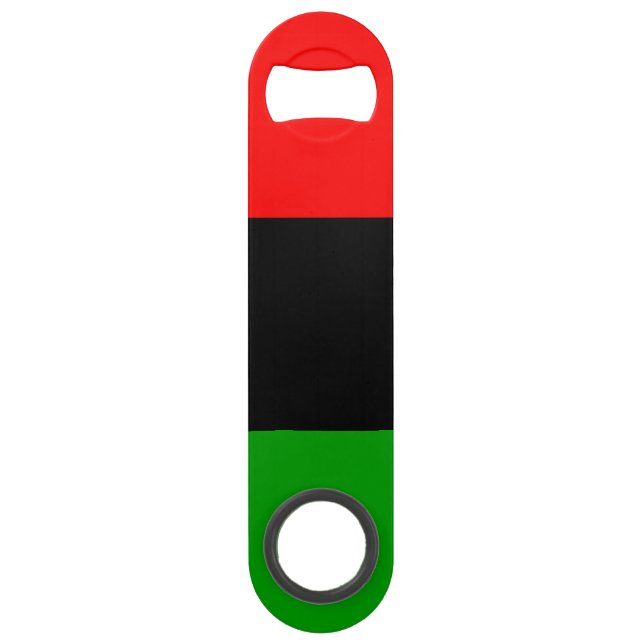 Red, Black, Green Pan African Flag Bar Key (Front)