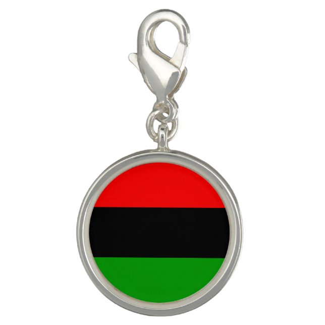 Red, Black, Green Pan African Flag Charm (Front)