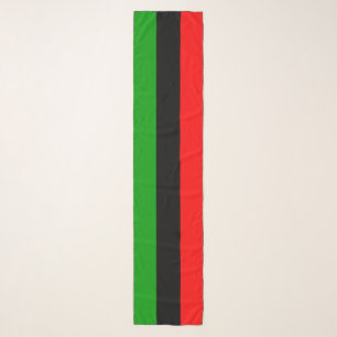 Red, Black, Green Pan African Flag Scarf