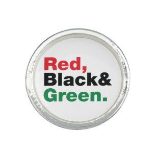 Red, Black & Green. Ring