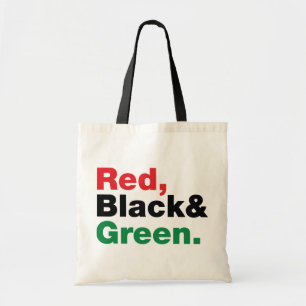 Red, Black & Green. Tote Bag