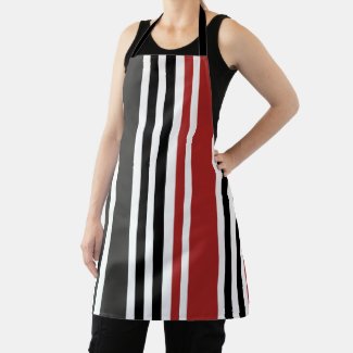 Red Black Grey Vertical Stripes Pattern