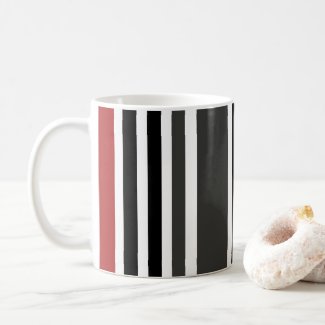 Red Black Grey Vertical Stripes Pattern
