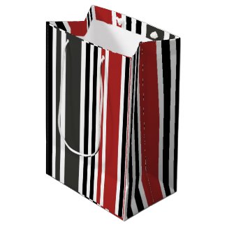 Red Black Grey Vertical Stripes Pattern
