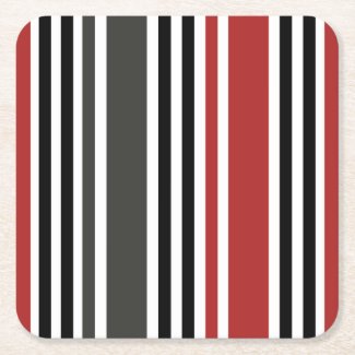Red Black Grey Vertical Stripes Pattern