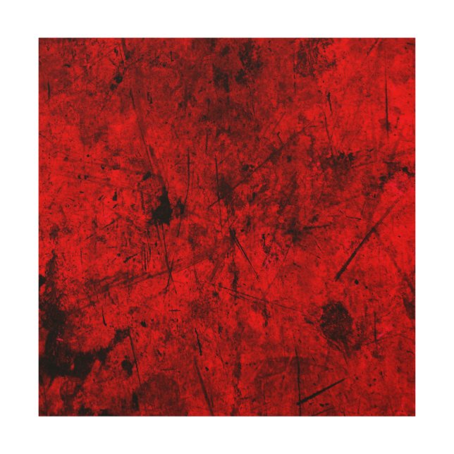 Red Black grunge abstract digital graphic art (Front)